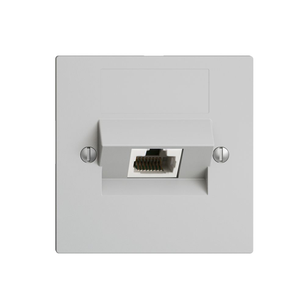 Einsatz zu UP-Anschlussdose 1×RJ45/u 4P ITplus EDIZIOdue hellgrau