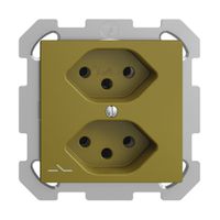 Prise ENC EDIZIOdue 2×T13 olive 1×S