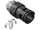 Schlauchverschraubung AGRO FLEXAquick EMV Ø28.5mm M25×1.5 gerade IP68 schwarz