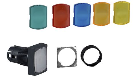 Leuchtmelderfrontelemente und Einzelteile