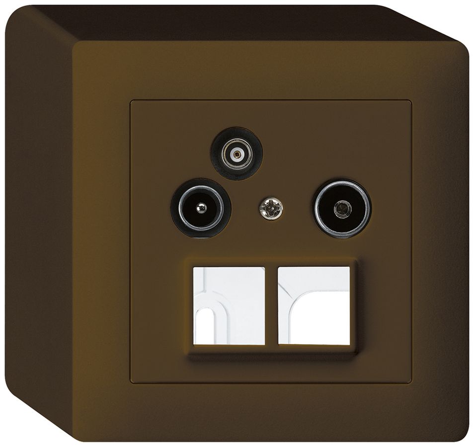 AP-Antennendose R/TV-Daten HMS kallysto 19dB braun