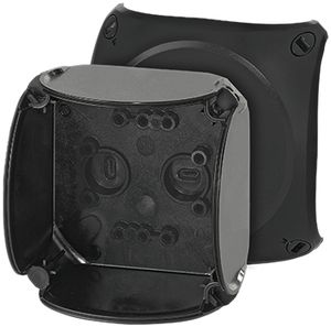 Boîte de dérivation AP Hensel KF C 2.5mm² sans bornes noir