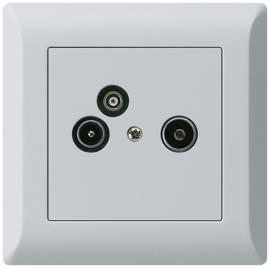 UP-Antennendose R/TV-Daten kallysto.line 2GHz 19db hellgrau