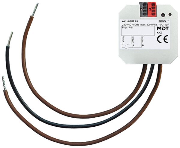 EB-Schaltaktor KNX MDT AKU-02UP.03 2-Kan 10A 230V
