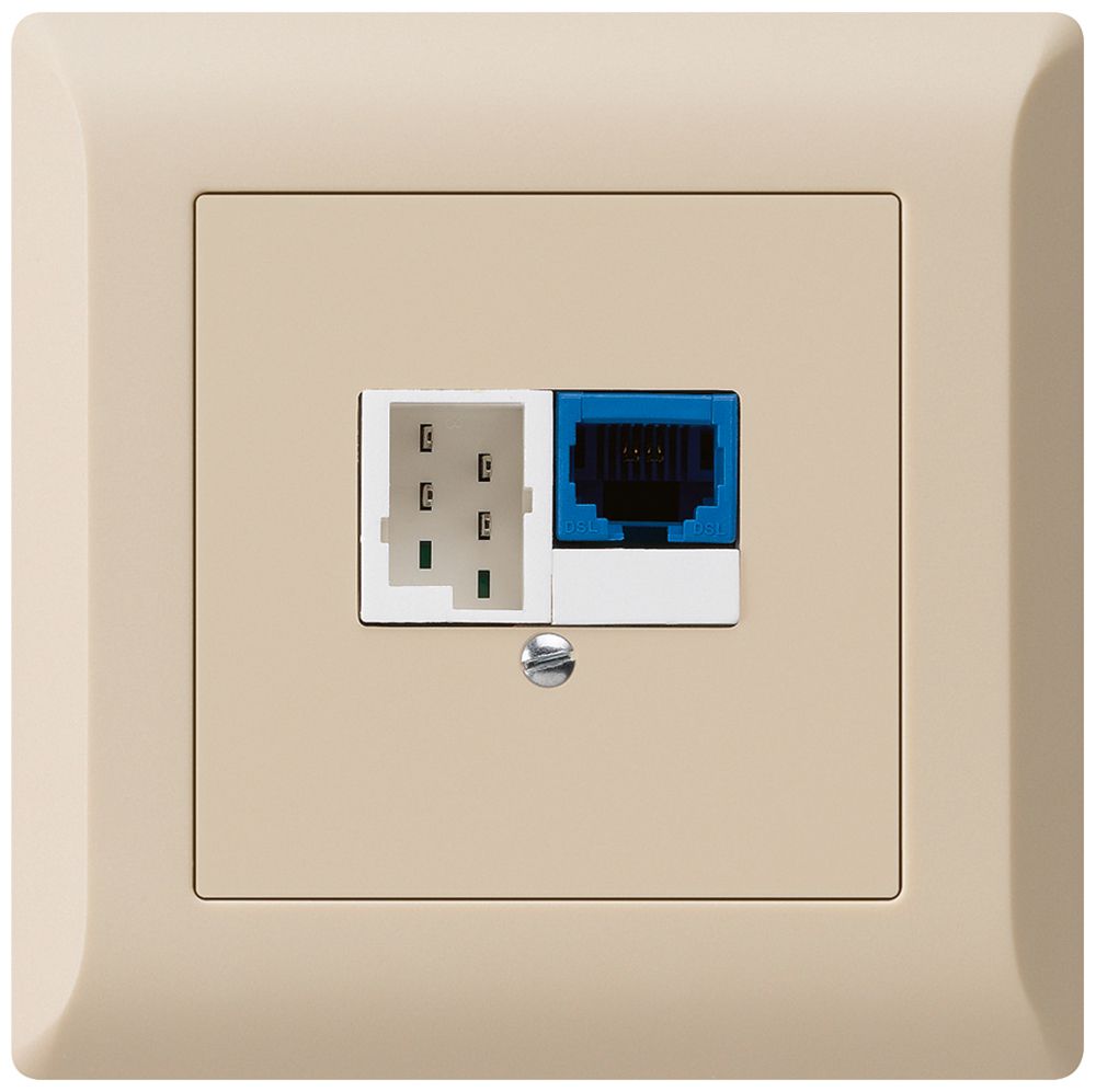 UP-Dose DSL kallysto.line 1×RJ45/1×T+T beige
