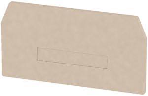 Abschluss-/Zwischenplatte Weidmüller ZAP/TW ZDU16 82.2×43.4mm beige
