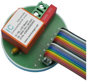 Module poussoir INC digitalSTROM IC T8L-LED, pour capteur tactile Gira, octuple