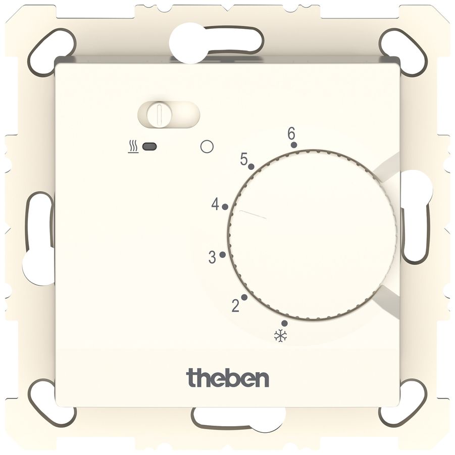 Termostato ambiente INC Theben RAMSES 746 S 230V AC 5…30°C 10A 71×71mm bianco