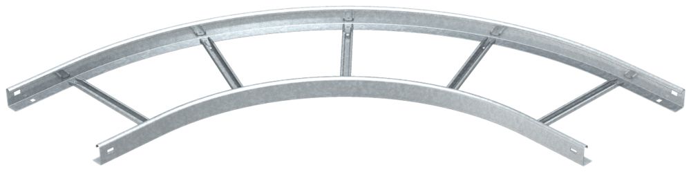 Coude 90° horizontal Bettermann 500×60mm zingué