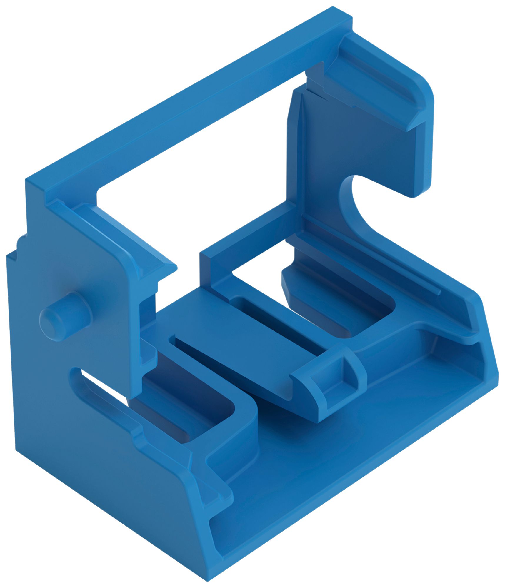 Befestigungsadapter WAGO o.Zugentlastung für 10×4mm² seitlich bl