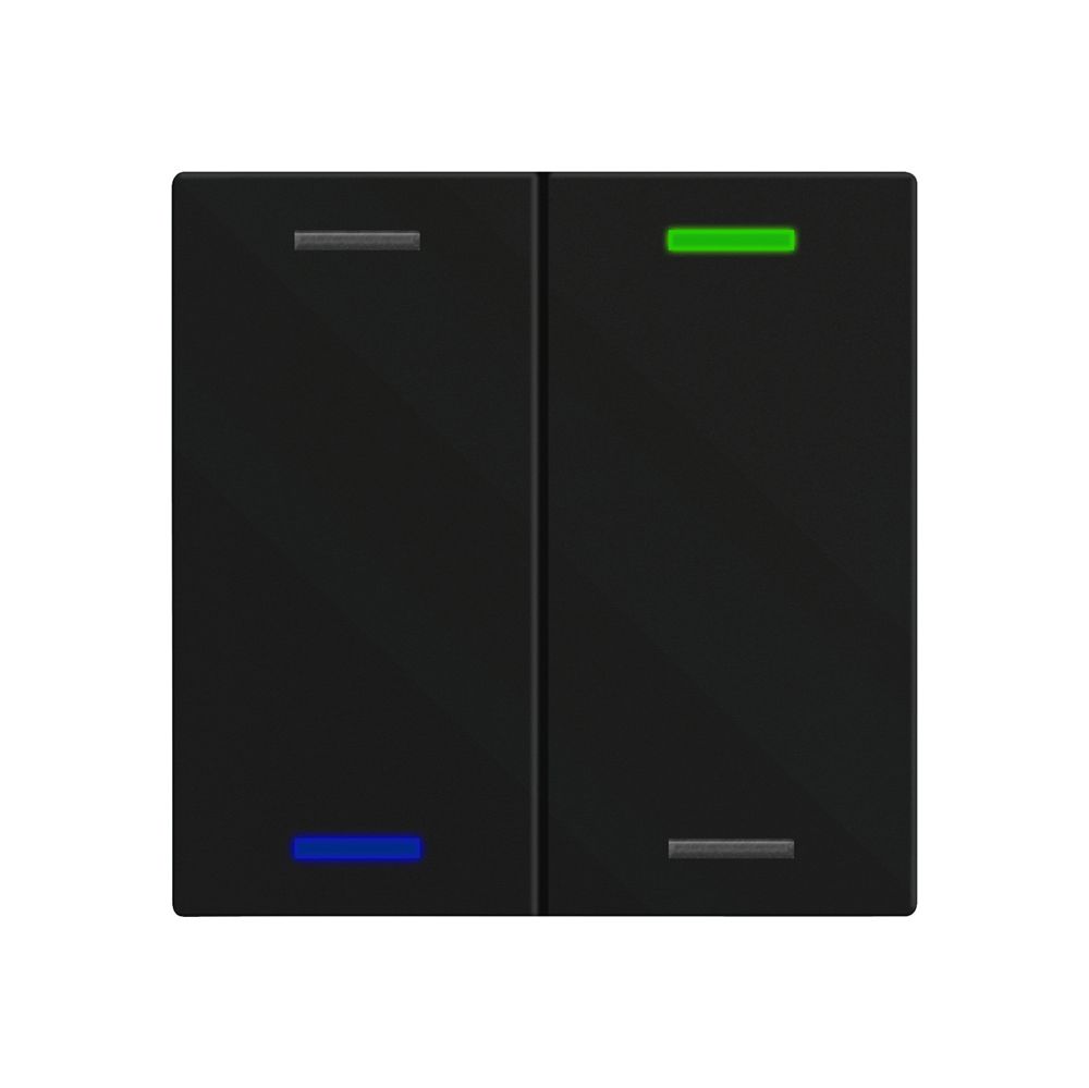 EB-Taster KNX RGBW MDT BE-TAL60T216.01 2T/4B Temp.schwarz matt "neutral"