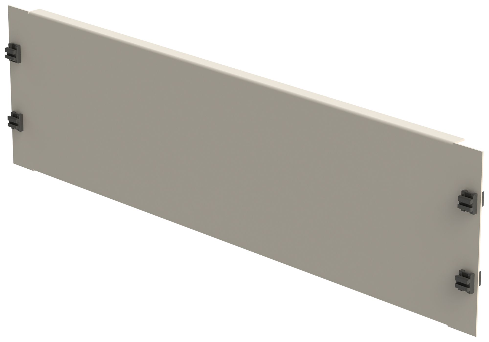 Plaque d'obturation 19" fermeture rapide 3UH acier gris