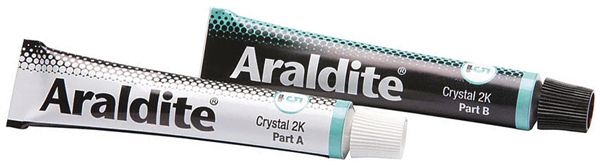 Zweikomponentenklebstoff Araldite Crystal Einzeltuben 300s 2×15ml