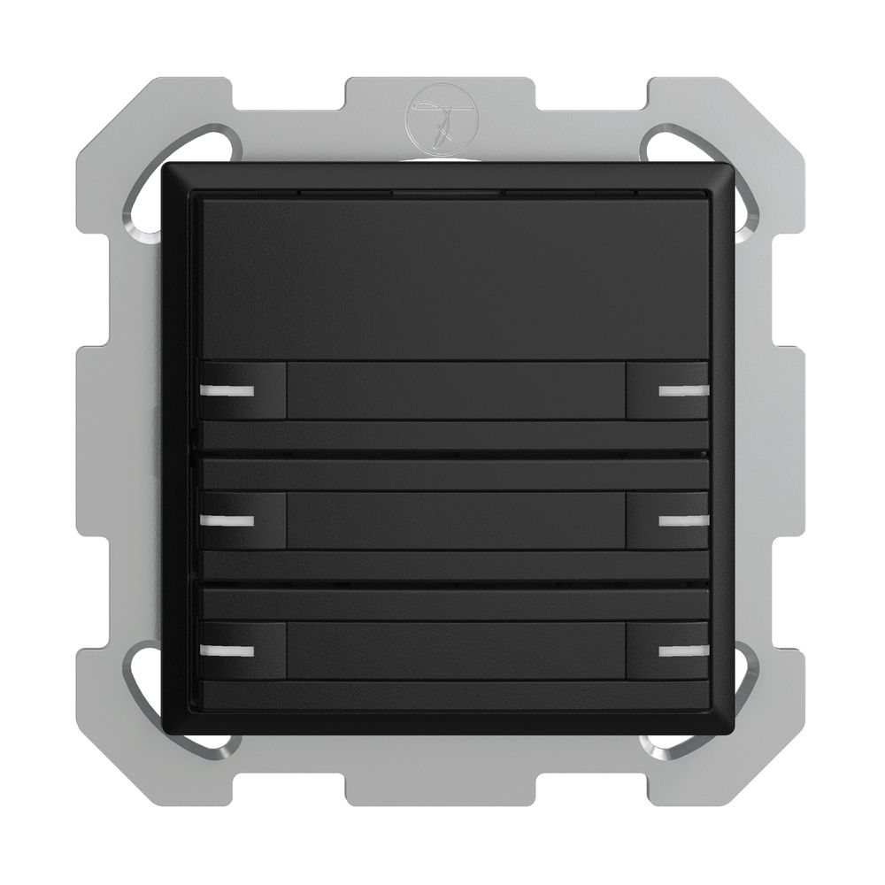Poussoir KNX RGB ENC EDUE, 250mW, a.LED RGB, a.papier, 6×poussoir, 1×touche, no