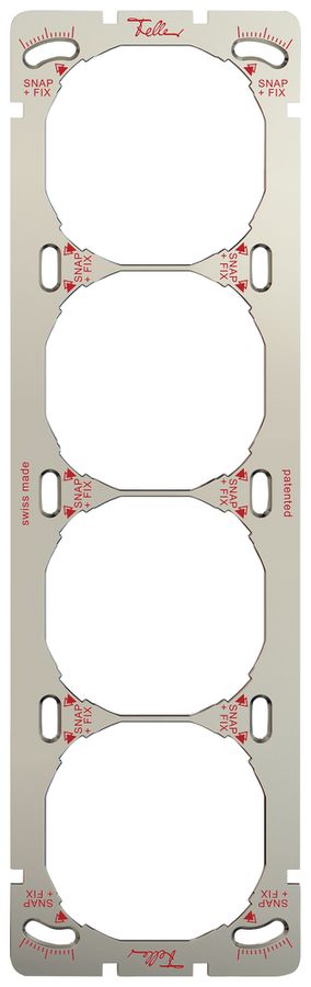 Befestigungsplatte mit SNAPFIX®-Befestigungssystem 4×1 oder 1×4 257×77mm