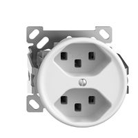 AP-Steckdose 2×T23 STANDARDdue weiss ohne Kappe