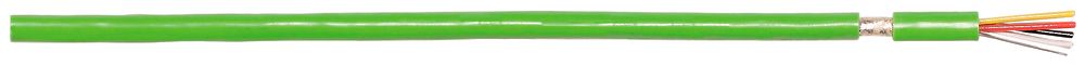 Câble bus EIB/KNX 2×2×0.8mm blindé sans halogène (St) vert Cca