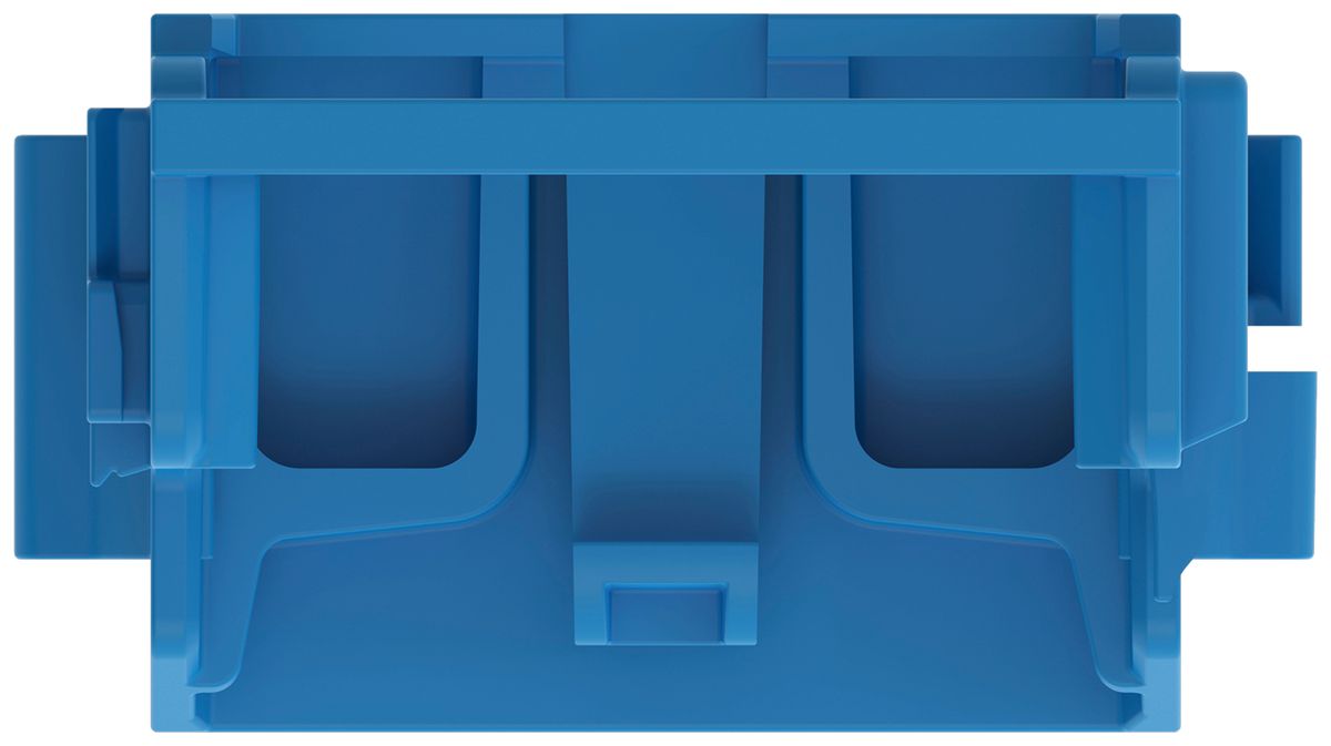 Adaptateur de fixation WAGO s.décharge de traction p.10×4mm² DIN35 bl