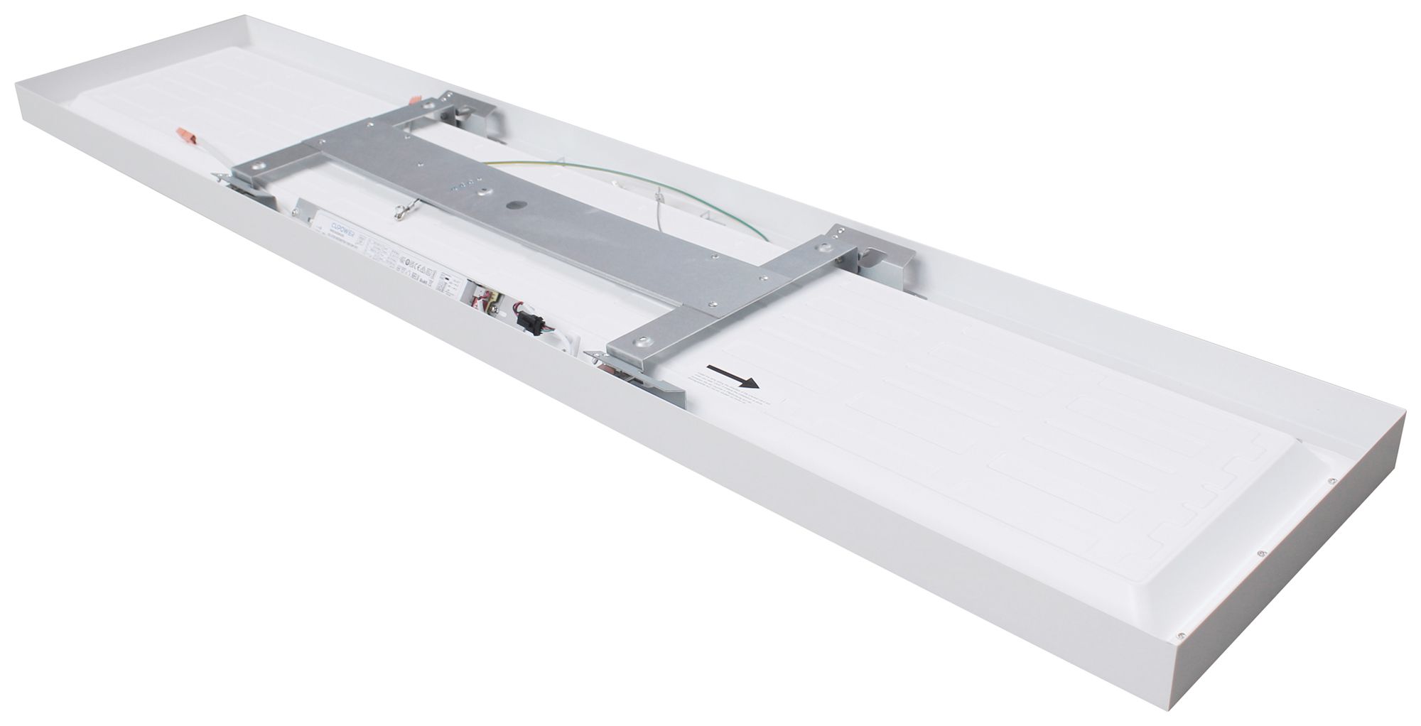 Plafonnier/applique LED DOTLUX PANELbig-ugr 40W 4750lm IP40 1525×325×48mm blanc