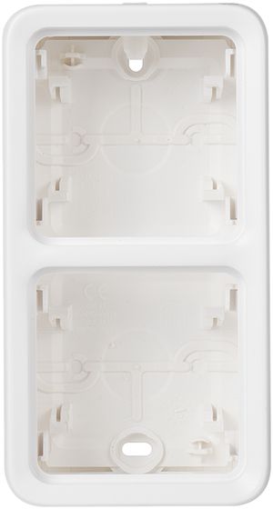 Scatola AP PLEXO 2×1 bianco