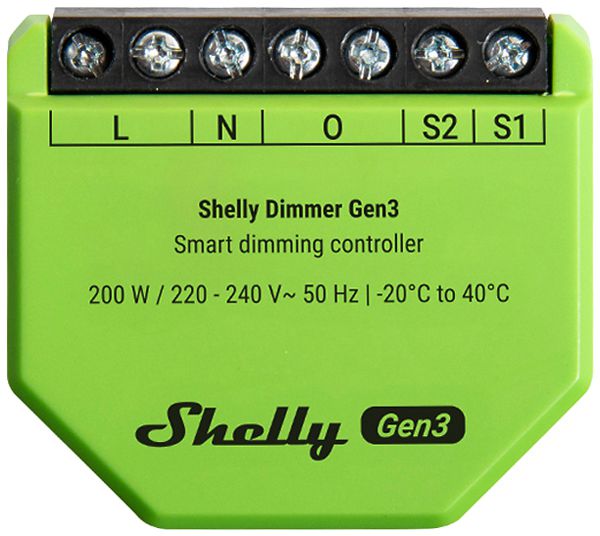 EB-RF-Dimmaktor Shelly Wave Gen3 Dimmer Z-Wave/Bt/Wi-Fi 1×Ausg