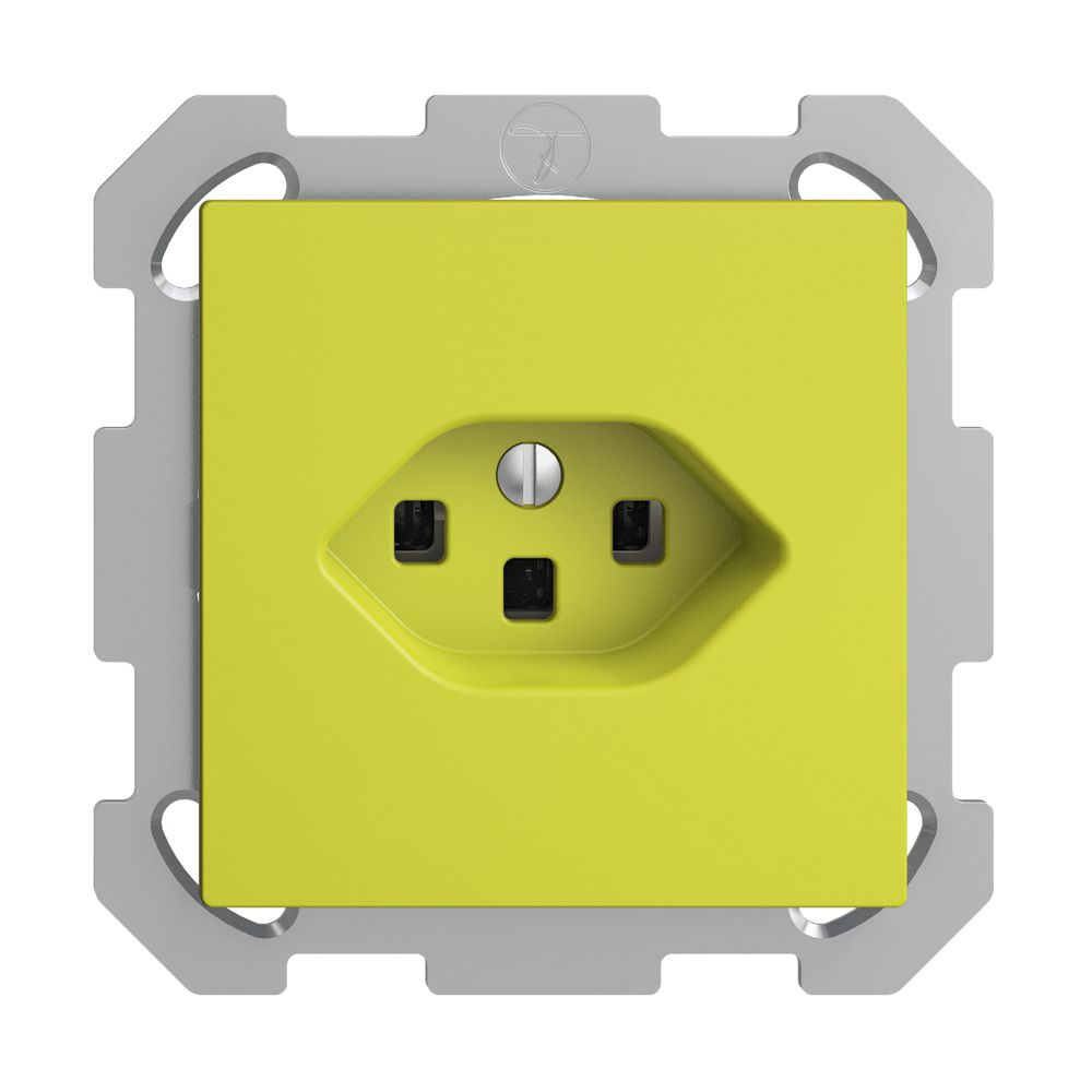 UP-Steckdose EDIZIOdue T23 16A lemon, mit Steckklemmen