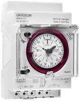 REG-Schaltuhr talento 211 1-0-Uhr plombierbar mit Steckklemmen