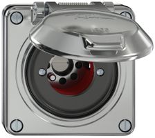 UP-Schwenktaster ELEMENT SNAPFIX® 1P 2S 16A 400V 1<-0->2 87×91×73mm aluminium