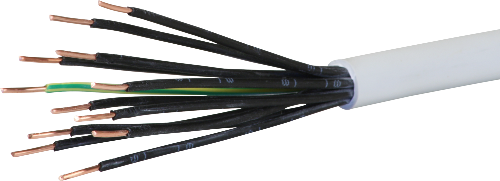 Installationskabel FE0 12×1.5mm² 11LPE grau Dca