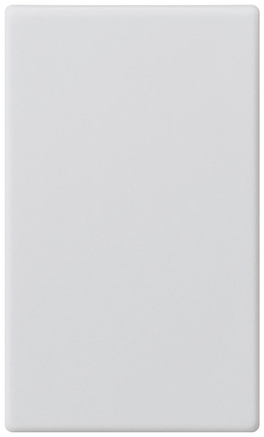 Placca di chiusura Hager FLF 3/5 con molle metallo per ritaglio plastica bianco