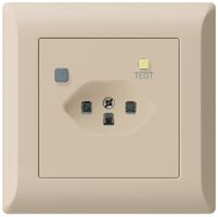 UP-Steckdose KLI T23 FI 30mA beige