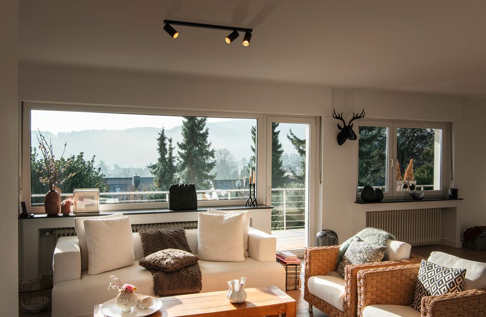 Deckenleuchte SLV KAMI GU10 3×0…10W 700×125mm schwarz/Gold