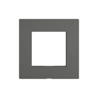 Plaque frontale EDIZIO.liv Wiser 60×60mm gris foncé