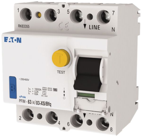 Interruttore differenziale Eaton PFIM 4P 63A 300mA tipo XS/Bfq