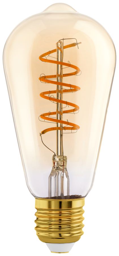 Lampada LED Eglo E27 4W 245lm 2000K 64×142mm ST64 chiaro 360°