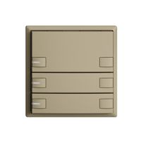 KNX-Taster RGB EDUE, 250mW, m.RGB-LED, 3×Taste, 2×Tastenb., sa