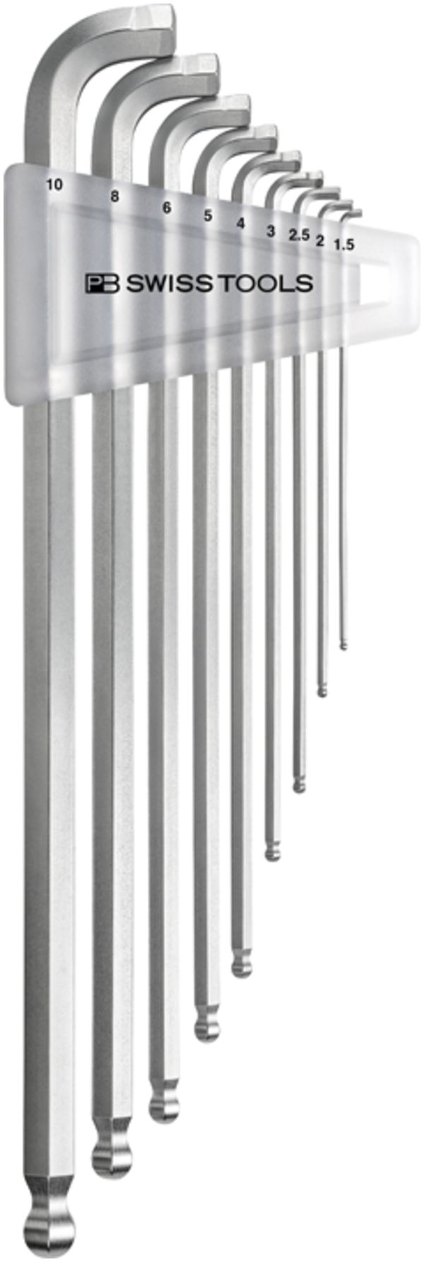 Jeux de clés mâles coudées PB 2222 LH-10 1.5, 2, 3, 4, 5, 6, 8, 10