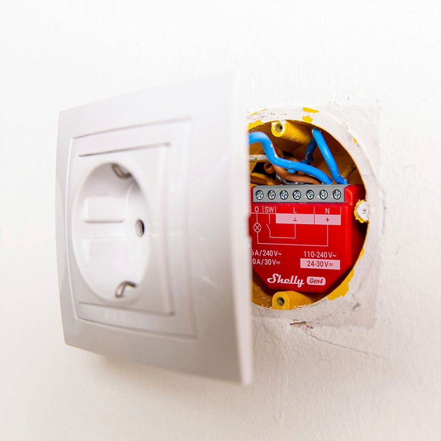 EB-RF-Schaltaktor Shelly 1PM Gen4 Zigbee/Bt/Wi-Fi 1-Kan 110…240V