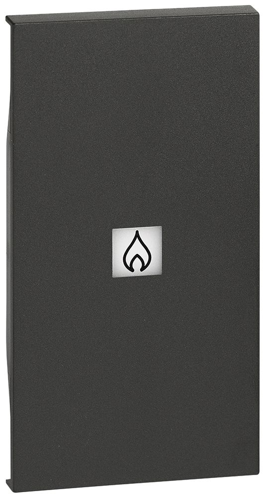 Cache de touche Living Now 2 modules illuminable avec symbole feu noir