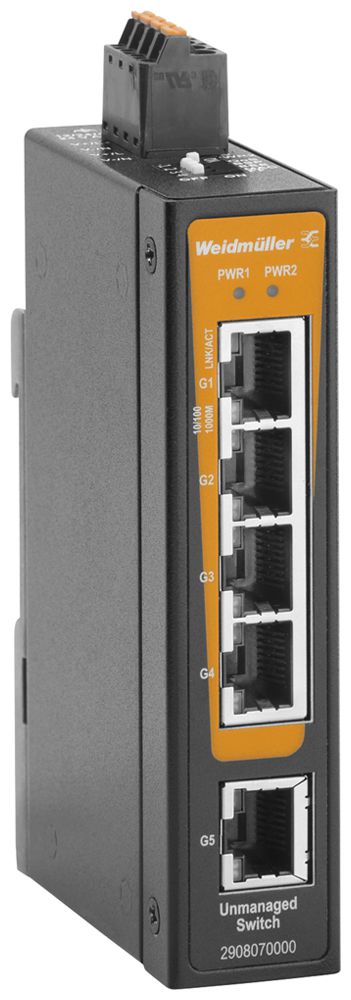 Switch Weidmüller IE-SW-BLB-05-5GT 5×RJ45 GbE unmanaged
