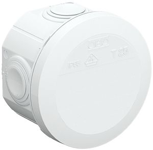 AP-Abzweigdose Bettermann Ø80mm mit Einführung weiss