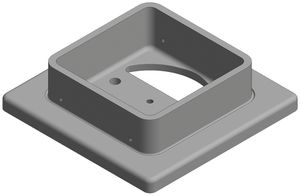 Zoccolo di montaggio 130×130mm Woertz