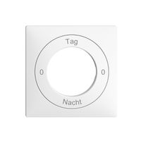Frontset 0-Tag-0-Nacht EDIZIOdue weiss 60×60mm für Schlüsselschalter