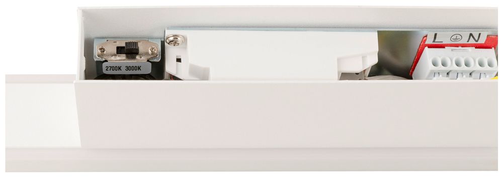 Applique LED SLV ONE LINEAR 50 14W 900lm 927/930 IP44 VAR 525mm blanc