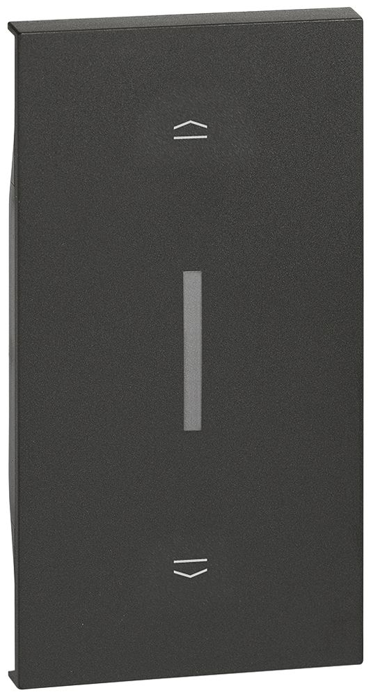 Abdeckung Living Now 2 Module für Rolladenschalter schwarz