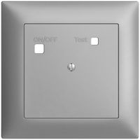 Frontset EDIZIOdue zu FI-Steckdose FMI, blind, silver