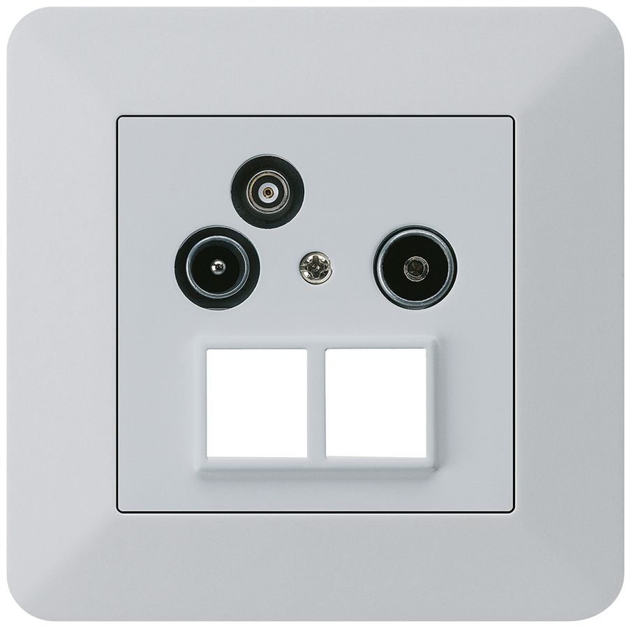 UP-Antennendose R/TV-Daten kallysto.trend HMS 2GHz 4dB hellgrau