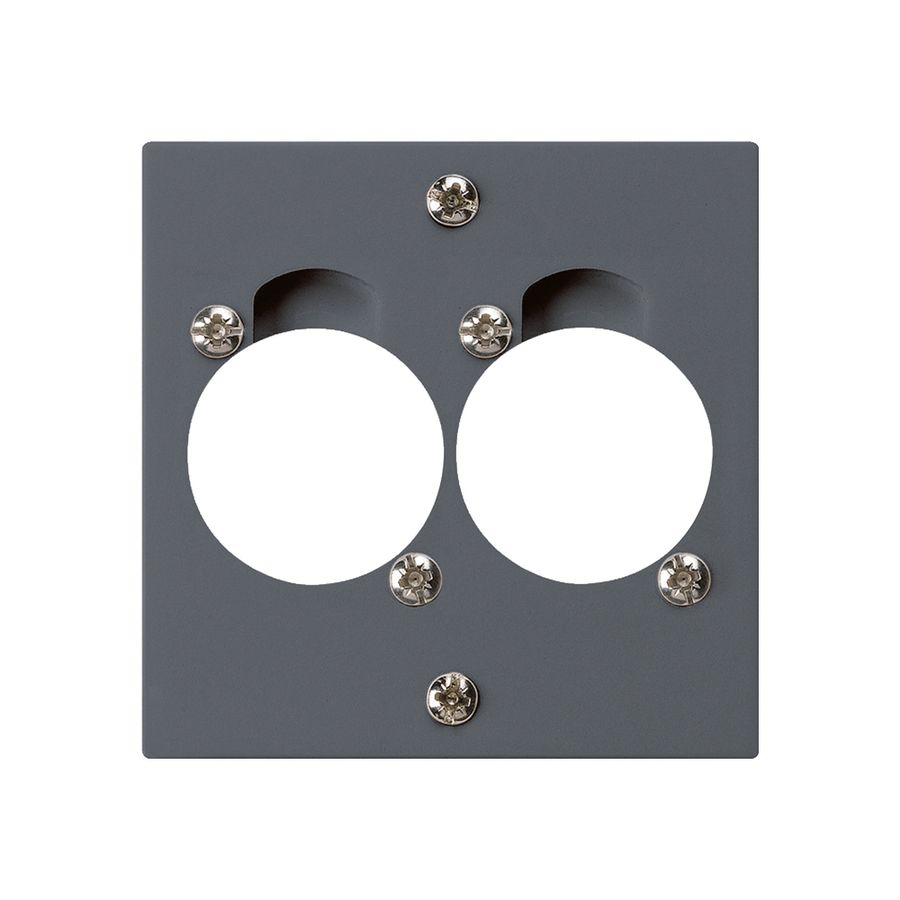 UP-Montageset für 2 XLR anthrazit kallysto