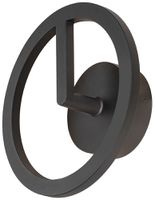 LED-Wandleuchte SLV Q-RING 10W 950lm 3000K IP65 Ø270×110mm schwarz