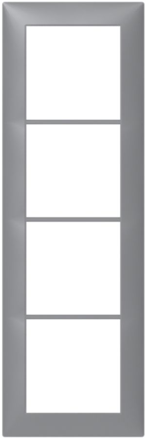 Abdeckrahmen SIDUS 4×1 alu